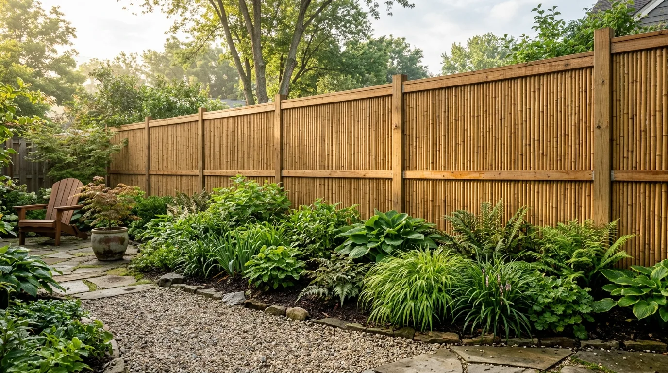 9 Bamboo Fence Ideas for a Natural Feel